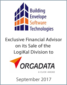 Sept 2017: Origin Merchant Partners Advises Building Envelope Software Technologies on the Sale of its LogiKal Division to Orgadata AG