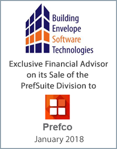 Jan 2018: Origin Merchant Partners Advises Building Envelope Software Technologies on the Sale of its PrefSuite Division to PrefCo GmbH