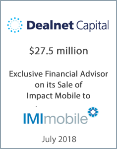 July 2018: Origin Merchant Partners Advises Dealnet on the Sale of Impact Mobile to IMImobile