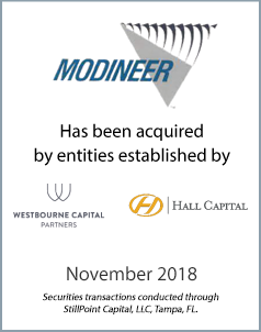 November 2018: Origin Merchant Partners Acts as Exclusive Advisor to Modineer on its Sale to Westbourne Capital Partners and Hall Capital