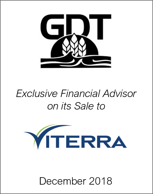 December 2018: Origin Merchant Partners Advises Gardiner Dam Terminal Ltd. on its Sale to Viterra Inc.