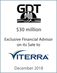 December 2018: Origin Merchant Partners Advises Gardiner Dam Terminal Ltd. on its Sale to Viterra Inc.