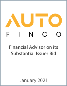 January 2021: Origin Merchant Partners Acts as Financial Advisor on its Substantial Issuer Bid