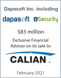 February 2021: Origin Merchant Partners Acts as Exclusive Financial Advisor to Dapasoft Inc. on its Sale to Calian Group Ltd.