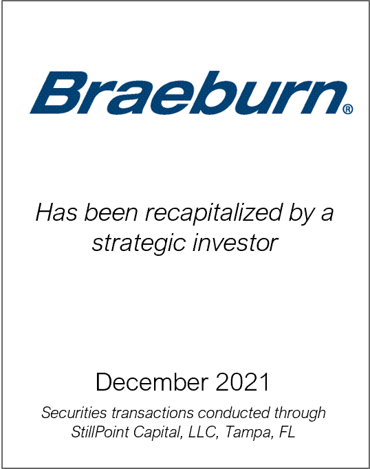 December 2021: Origin Merchant Partners Advises Braeburn Systems on Recapitlization by Strategic Investor