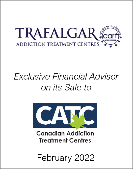 February 2022: Origin Merchant Partners Acts as Exclusive Financial Advisor to Trafalgar on its sale to CATC