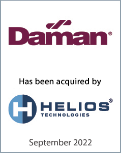 September 2022: Origin Merchant Partners Advises Daman Products Company on its sale to Helios Technologies