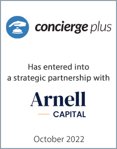 October 2022: Origin Merchant Partners is pleased to announce that Concierge Plus Inc. has entered into a strategic partnership with Arnell Capital, LLC