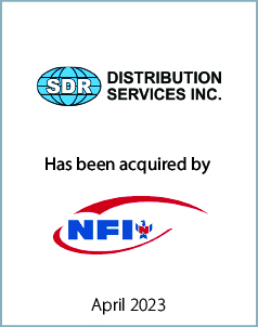 April 2023: Origin Merchant Partners Advises SDR Distribution Services Inc. on its sale to NFI Industries Inc.
