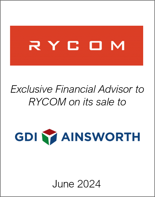 June 2024: Origin Merchant Partners Advises RYCOM Corporation on its successful sale to Ainsworth Inc.